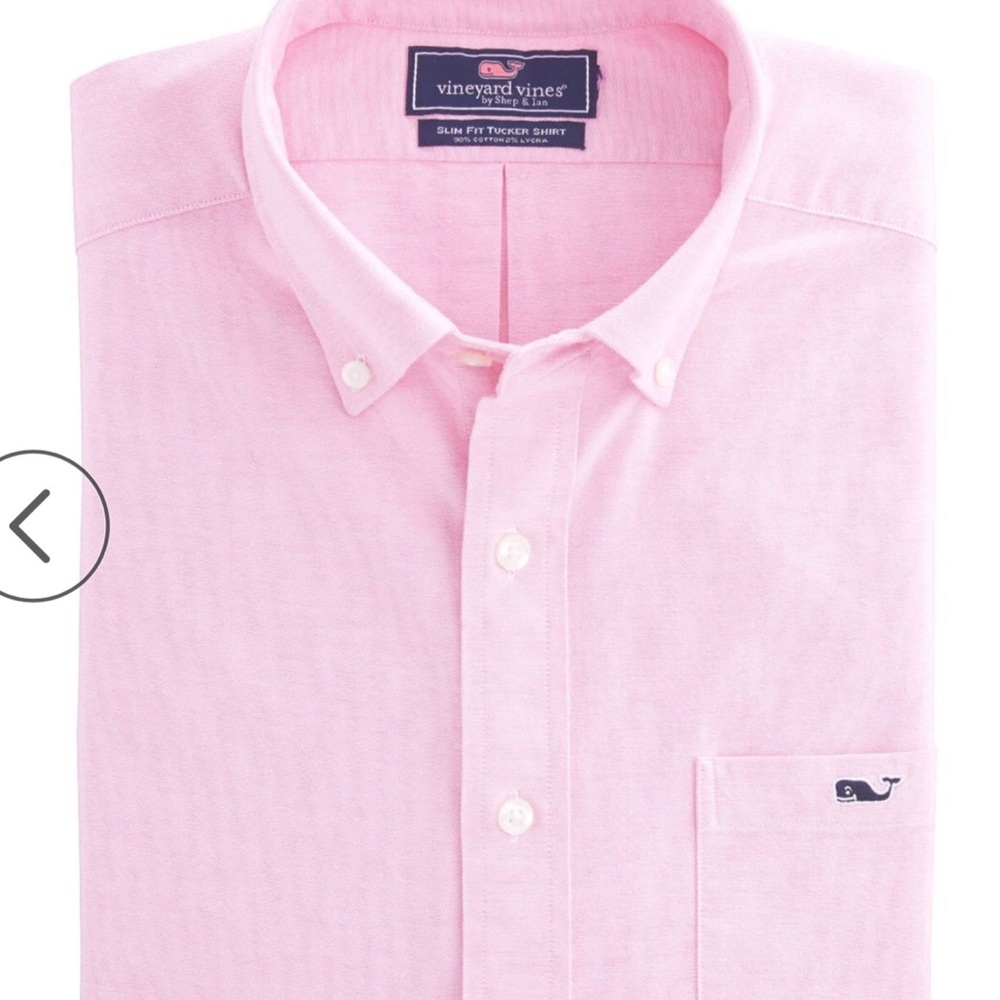 Vineyard Vines Pink Slim Fit Tucker shirt